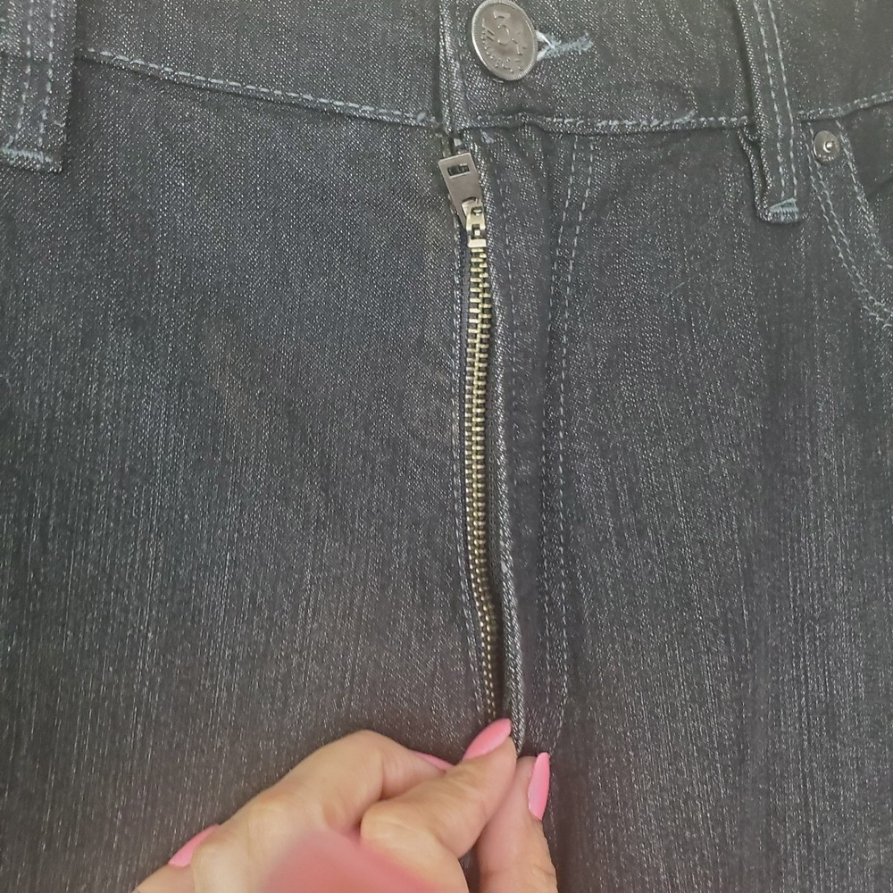 34 Heritage - Size 38/30 Relaxed Straight Black Jeans - Picture 7 of 13